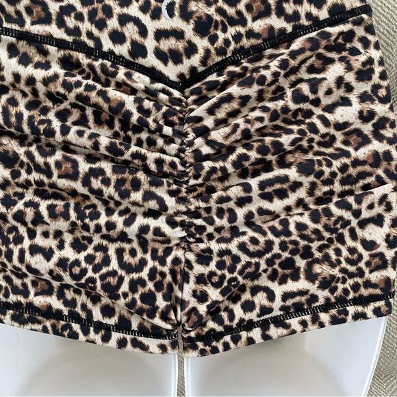 Zyia Active Cheetah Print Scrunch Shorts Mob Wife S - Picture 5 of 8